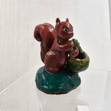 Squirrel Card and Clay Figurine Combo
