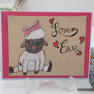 Love Ewe greeting card