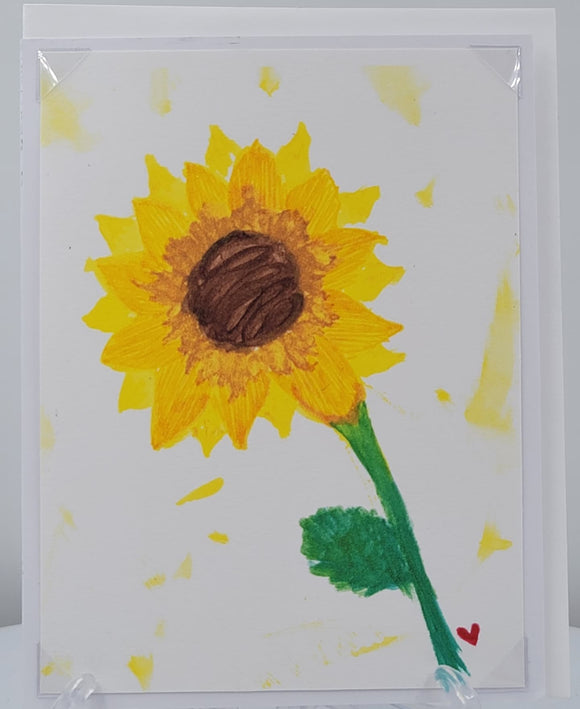 Sunflower Blank greeting card